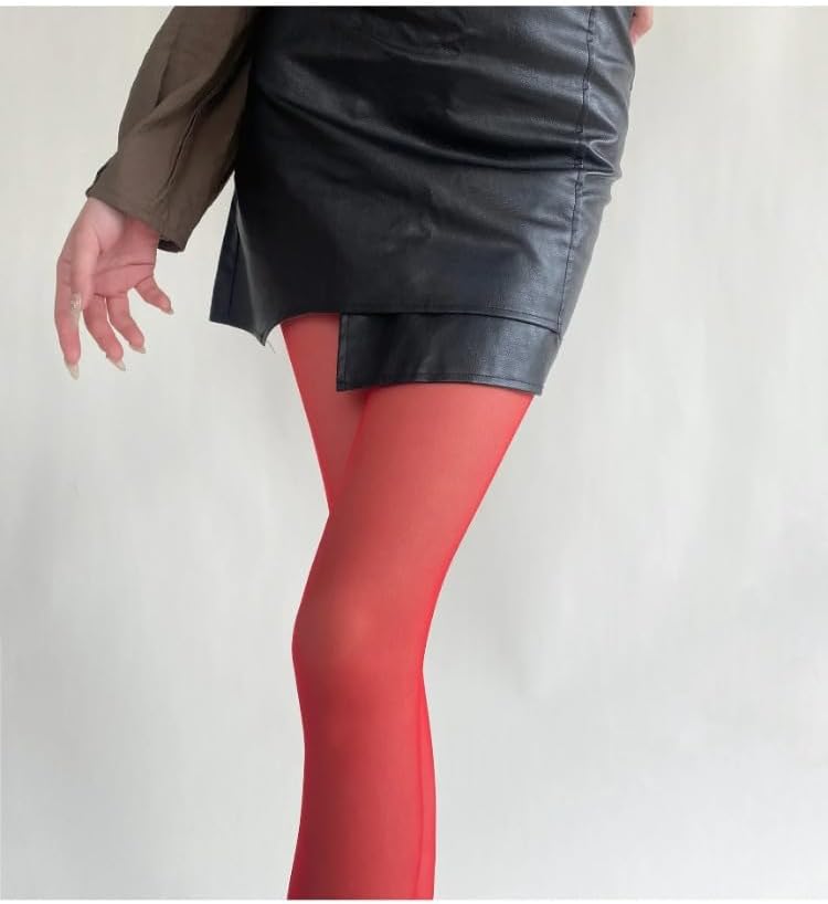 TYATVS Funky Colorful Tights for Women Whimsy Twee Colored Stockings Teal Fun Tights Y2k Emo Whimsigoth Clothes - Image 2